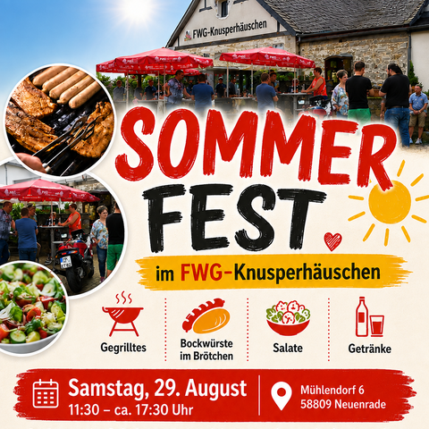 Plakat FWG Sommerfest 2026