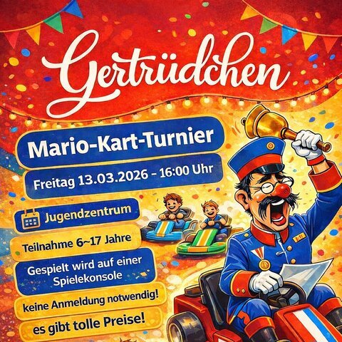 Plakat Mario Kart Turnier